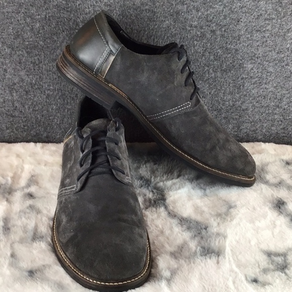 Naot‎ Gray Suede Leather Lace-Up Oxfords Sz 13M